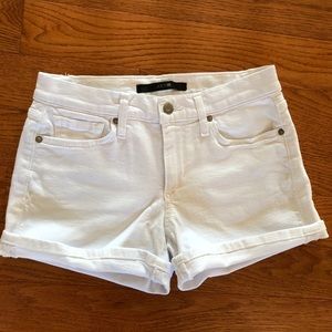 Joe’s white jean shorts
